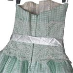 Gunne Sax Jessica McClintock Vintage Lace Plaid Dress Size 3/4 Photo 9