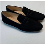 J.Crew nwob  Georgia black suede penny loafers 7.5 Photo 1