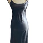 Wild Fable NWT- Stunning black faux leather dress, back zipper, adjustable straps, excellent condition, size small Photo 0