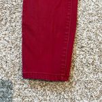 DL1961 Margaux Mid-Rise Instasculpt Ankle Skinny Red Size 26 Photo 3
