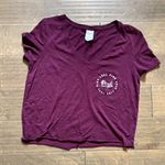 VS PINK cropped v neck t shirt Purple Photo 4