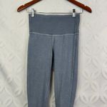 Lululemon Wunder Under Crop 23" *Ribbed Washed Moon Blue Legging Size 4 Photo 6