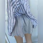 Mustard Seed  Blue and White Striped Top Photo 4