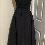 J.Crew Drop Waist Mixy Maxi Dress Sleeveless Pockets Black XSP Photo 4