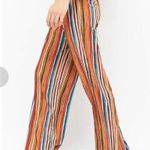 Forever 21 Multicolor Striped High Rise Palazzo Pants Photo 1