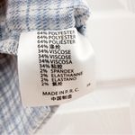 Brandy Melville  Cara double slit mini skirt Blue Plaid sz XS Photo 10