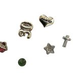 Floating Charm silver tone Locket necklace Photo 2