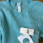 Anthropologie  Daily Practice Blue Ribbed Sweater Photo 7