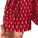 Victoria's Secret Red Penguin Long Sleeve Cotton Loungewear Shirt Women Sz L Photo 2