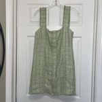 House of Harlow 1960 Light Green & Metallic Tweed Mini Dress Size L Photo 4