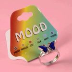 Adjustable Changing Color Butterfly Mood Ring Photo 1
