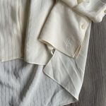 CHLOÉ Tie-neck silk-jacquard blouse Vanilla Ice Size 36 (US size 4) Oversized Photo 4