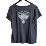Harley Davidson Harley Davidson Women Top XL Gray Eureka Springs Logo Print Motorcycle Biker Photo 2