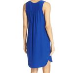 Amanda Uprichard Amanda Uprichared Michaela Lace Up Silk Shift Dress Deep Royal Blue Size S Photo 4