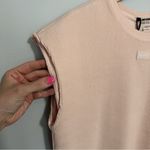 Bo+Tee B0+Tee Ribbed Oversized Tank in Cream NWT Women's Size XS *Flawed Photo 2