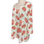 Pioneer Woman Women's Blouse 3/4 Sleeve V Neck Blouse Sweet Garden Floral Sz XL Photo 3