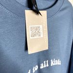 Gildan  Be Kind to All Kinds Graphic Crewneck Pullover Sweatshirt Blue Large New Photo 2