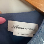 Lovers + Friends  Light Blue Sequined Shimmer TShirt Dress Size Extra Small Photo 3