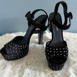Kurt Geiger  London Molten Velvet Stud Platform Heels Photo 0
