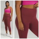 Lululemon  Athletica Wunder Train High-Rise Crop 23” Leggings, Mulled Wine sz. 4 Photo 2