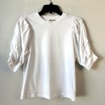 frame denim Frame Frankie Tee Puff Sleeve White S Photo 3