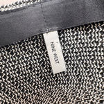 Nine West  Black & White Woven Tweed Bucket Hat Bowling Walking Beach Vacation Photo 4