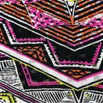 kim rogers  Chevron Sheer Blouse Y2k Western Southwestern Cowgirl Rodeo Boho XL Photo 7