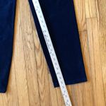 Sundance  NWOT Navy Blue Velvet Trouser Pants Size 10 Photo 3