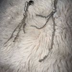 Michael Kors Silver Tone‎ Pave Bar Linear Post Earrings Pierced Ear Rhinestones Photo 1