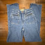 Madewell Womens The Perfect Vintage Flare Jeans Pockets Blue Denim Size 24 Photo 1