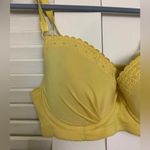 36C yellow ruffle rhinestone padded wire bra Size undefined Photo 5