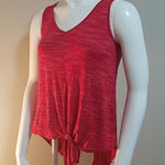 Moa Moa  Red & White Tank Top (Small) Photo 0