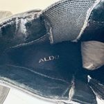 ALDO Black faux leather Buckle Strap Ankle Boots size 7.5 Photo 2