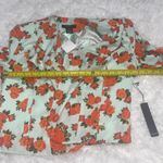 BCNU semi cropped light blue orange floral jacket blazer NWT size Medium Photo 7