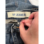 Gap Vintage Y2K Denim Midi Skirt Size 2 Blue Photo 2