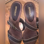 Aerosoles  Trot Around brown‎ leather heeled sandals 10M Photo 3