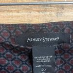 Ashley Stewart  Gray Diamond Print Dress Pants Size 20‎ Photo 6