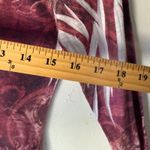 Daytrip Y2k Burgundy Burnout Paisley Rhinestone Long Sleev Top Grunge Whimsigoth Photo 4