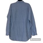 PARIS HENLEY size XL women's Vegas gambling LS button down casino drinks cards Blue Photo 4