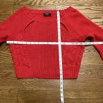 Nasty Gal cropped sweater. Red. Size Large Photo 6