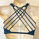 Lululemon  Free To Be Wild Bra Size 4 Teal Shadow Strappy Yoga Pilates Sports Bra Photo 5