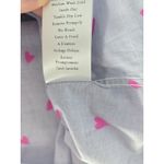 Frank & Eileen Neon Pink Heart Button Up Shirt Medium Oversized Photo 5