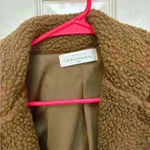 American Threads Tan Teddy Cropped Style Jacket Size S - EUC - worn once Photo 2