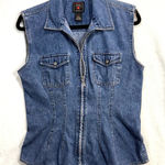 American Eagle Vintage M Denim Zip Vest Y2K Grunge Western Punk 90s Streetwear Photo 0
