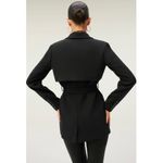 Good American  structured trench blazer with waist tie Photo 1