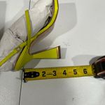 Ted Baker New! Lime Leather Cayena Block Heel Square Toe Sandals Womens Size 6.5 Photo 6