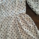 Betsey Johnson White Lace Black Polka Dot Dress 3/4 Sleeve Pretty Y2K Fairy 10 Photo 2
