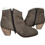 Diba Womens Taupe Sequoia Suede Leather Block Stack Heel Booties 8.5 Brown Photo 6