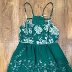Free People  Green Floral Jumpsuit Photo 3