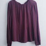Velvet Graham & Spencer Ginger Chelsea Halter Keyhole Long Sleeve Blouse New Red Photo 0